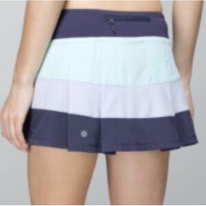 Lululemon Pace Rival ll color block skirt